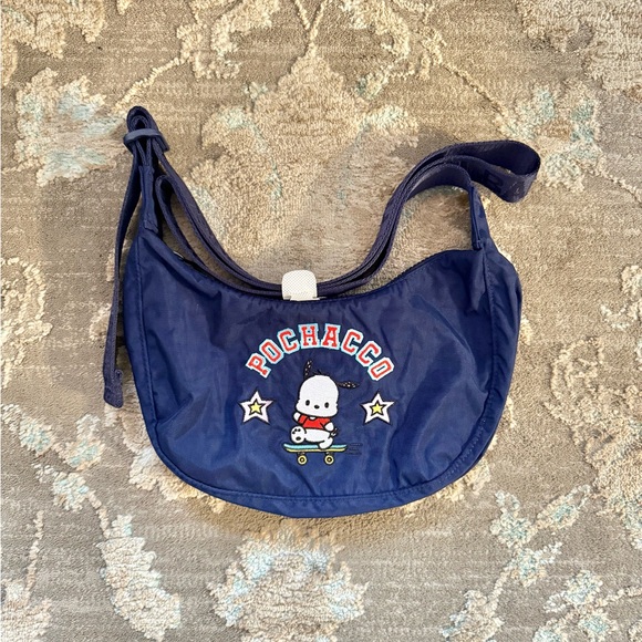 BAGGU Handbags - BAGGU x Hello Kitty and Friends Small Nylon Crescent Bag UO Exclusive - Pochacco